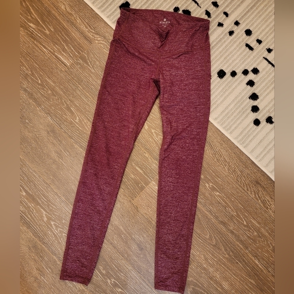 Athleta size XS Burgundy Leggings NWOT